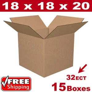 15 - 18x18x20 Cardboard Boxes Mailing Packing Shipping Box Corrugated Carton - Picture 1 of 1