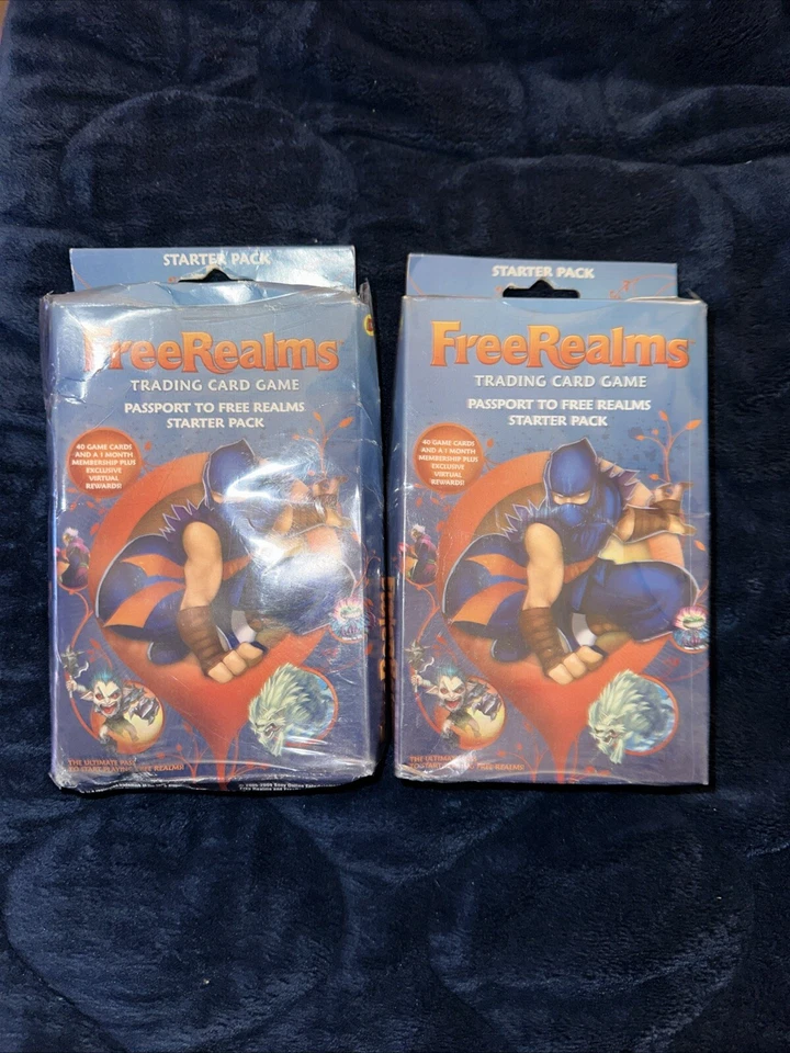 Topps Trading Cards Free Realms Starter Pack Sealed ( X2 Sets ) - Image 1 of 4