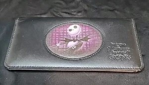 Disney Jack Skellington Checkbook Cover Purple And Black - Picture 1 of 6