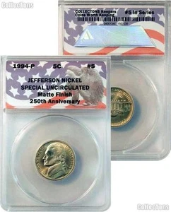 1994-P Jefferson Nickel Special Uncirculated Matte Finish CollecTons Keepers #5 - Picture 1 of 1