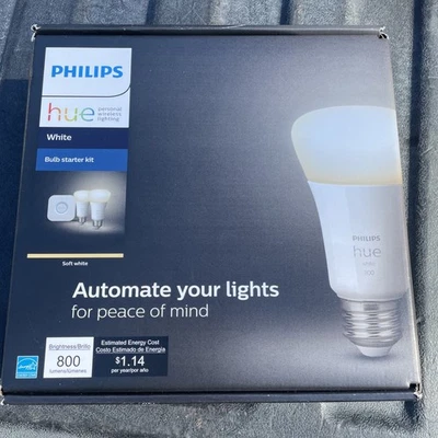 Philips Hue White Base Lumen Smart Button Starter Kit, Works With Amazon - Image 1 of 3