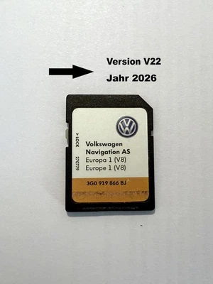 NAVIGATIONSKARTE FÜR VW AS EUROPA  DISCOVER MEDIA -2 (MIB 2) Navi Karte VW -V22. - Bild 1 von 4