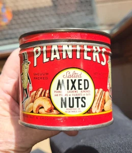 Planters Mixed Nuts Copyright 1944 with Top Exceptional Condition - Picture 1 of 13