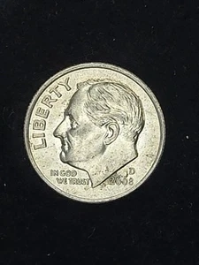 Moneda de diez centavos D Roosevelt 2008 circulada - Imagen 1 de 2