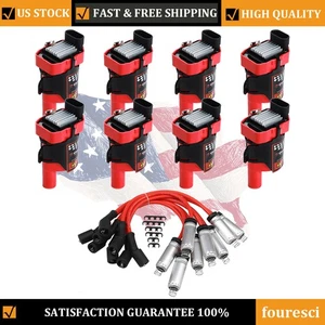 For 1999-2006 Chevy Silverado 1500 5.3L V8 D585 Ignition Coil & Spark Plug Wire - Picture 1 of 18