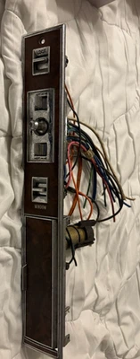 OEM 1979 -1985 Cadillac Oldsmobile Passenger Master Switch 2017843 Wood Grain GM - Image 1 of 4