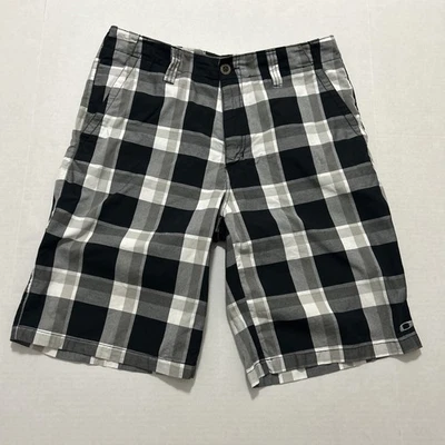 Oakley Shorts Mens 34W Black Gray Red Plaid Golf Casual Outdoor Lightweight - Image 1 of 4