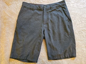 O Neill Shorts Men's Gray Flat Front Mid Rise Performance Hybrid Chino, Sz. 32 - Picture 1 of 6