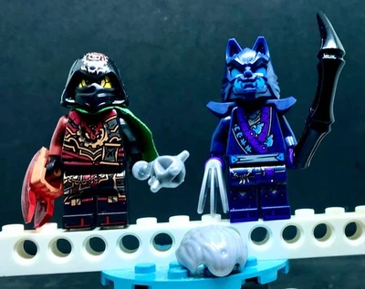 NINJAGO © LEGO WARRIOR MASK WOLF + ACRONIX KRUX THE BOSS 601 - Imagen 1 de 4