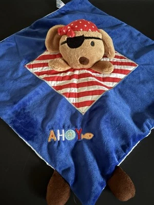 Manta de seguridad para niños preferida cachorro perro marinero pirata Ahoy bebé Lovey Foto 1 de 4
