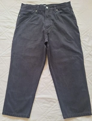 DENIZEN from Levi's Black Baggie Carpender Jeans Mens 36x30 Black Side - Image 1 of 4