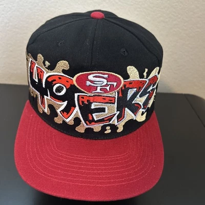SF 49ers NFL Stitched Crayon Graffiti Splash Snapback Hat Cap Custom - Image 1 of 4