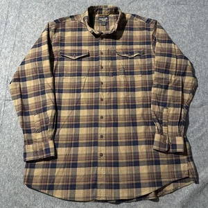 Ariat Rebar Flannel Shirt Mens 2XLT Plaid Long Sleeves Button Up Pockets Western - Picture 1 of 8