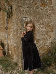 Papallou The Velvet Kimono Kleid dunkelblau Größe: 13-14 - Bild 1 von 5