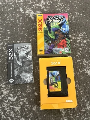 Kolibri Sega Genesis 32x CIB Complete In Box Manual Authentic Sleeve Tested Work - Image 1 of 4