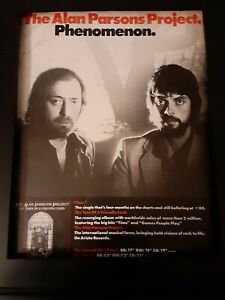 Alan Parsons Project The Turn Of A Friendly Card Rare Promo Poster Ad Framed #2