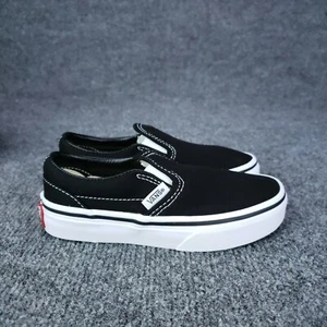 Vans Classic Slip On Shoes Youth Toddler Size 11.5 Black Casual Sneakers 500714 - Picture 1 of 14