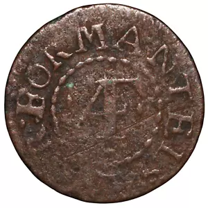 1662 Great Britain Essex Colchester Andr. Formantel Jr Farthing Token (BW#115) - Picture 1 of 2