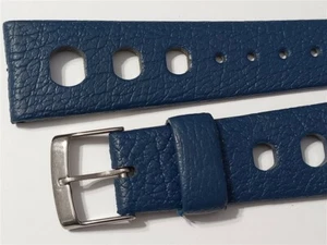 AUTÉNTICA CORREA DE BUCEO TROPICAL 20MM AZUL SUIZA TROPICAL AGUJEROS GRANDES (TAMAÑO CORTO) - Imagen 1 de 6