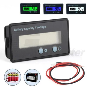 Lead Acid / Lithium Battery Capacity LCD Display Indicator Monitor Meter 6V-63V - Picture 1 of 13