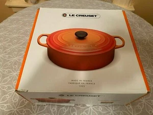 Le Creuset Enameled Cast Iron 6 3/4 Quart Oval French Oven Turquoise  - Picture 1 of 6