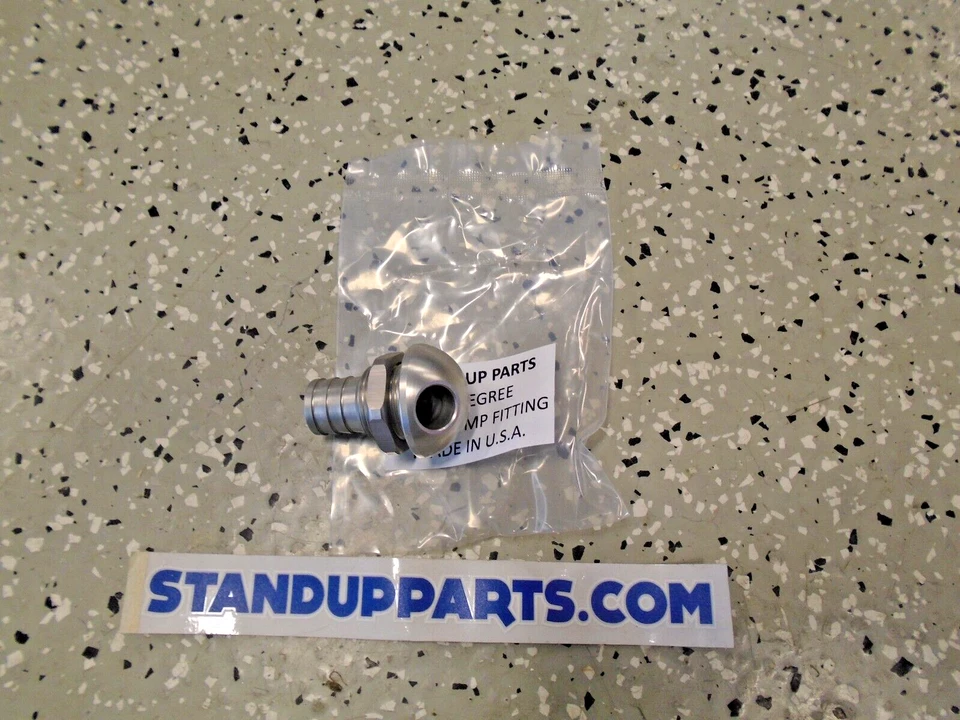 Bomba de sentina de 45 grados montaje Jet-Ski barco Wave-Runner aluminio 3/4" plata SUP Foto 1 de 1