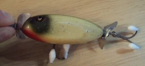 VINTAGE ca 1950 ANGELKÖDER ~ 'CREEK CHUB BABY' verletzte Elritze ~ hübsche Farben ~ - Bild 1 von 7