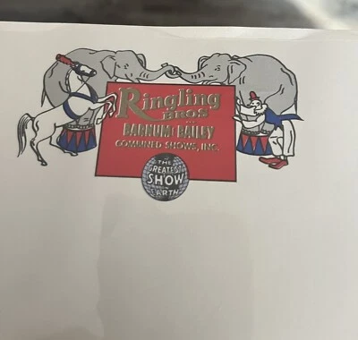 Vintage Ringling Bros & Barnum & Bailey Circus Letterhead 10 Sheets  - Image 1 of 4