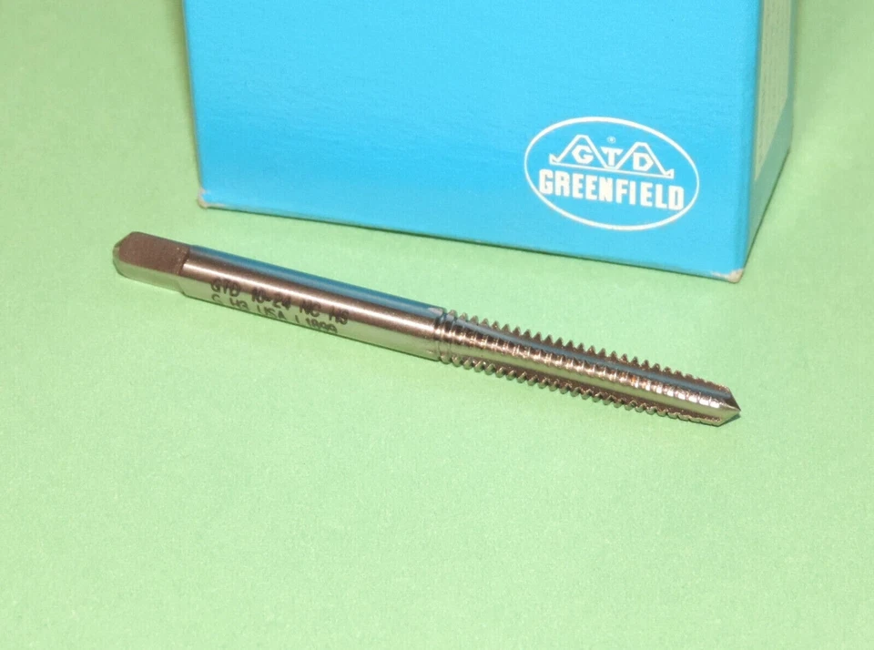 Greenfield 10-24 HSS Taper Hand Tap GH3 4FL NC Right Hand (15327) - Image 1 of 1
