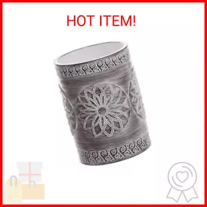 BINO Kitchen Utensil Holder for Countertop, Grey Sunflower - Utensil Caddy count - Picture 1 of 2