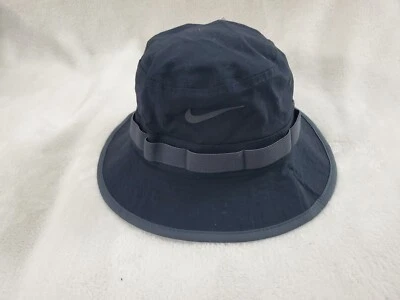NIKE SIDELINE BOONIE DRI-FIT SOMBRERO CUBO HOMBRE PEQUEÑO MEDIANO UNISEX NEGRO GRIS NUEVO Foto 1 de 4