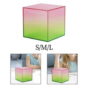 Safe Piggy Bank Large Capacity Acrylic Money Saving Box for Kids Adults Dorm - Picture 1 of 7