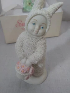Snowbunnies "A Basket of Cheer" by Dept. 56 (56.05725, 2000) Easter bunny rabbit - Picture 1 of 9