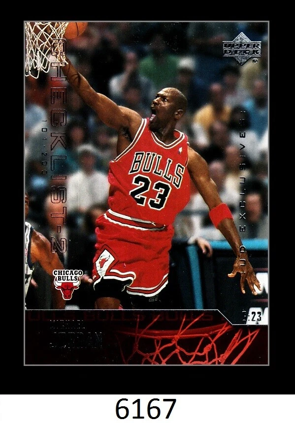 1-2003-04 UPPER DECK CHECKLIST BASE MICHAEL JORDAN BULLS CARD#299 - Image 1 of 1