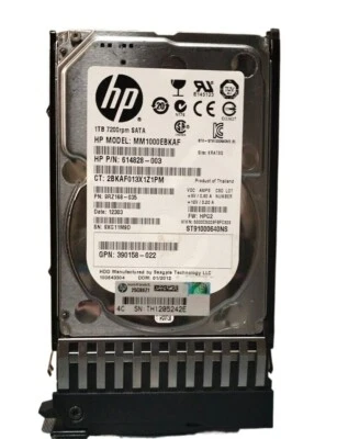 Fit 625609-B21 626162-001 1TB 3G 7.2K SATA MDL HARD DRIVE - Image 1 of 4