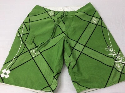 Bañador corto Quiksilver verde radiactivo para hombre talla 30 surf  Foto 1 de 4