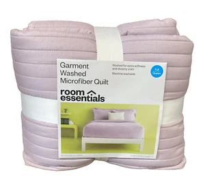 Room Essentials Full/Queen Microfiber Quilt Lavender New - Picture 1 of 2