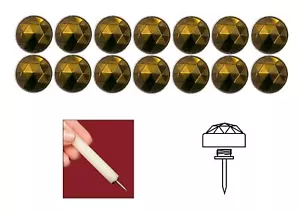 Brazilian Glow Diamond Head echte böhmische Kristall Polsterhefte - 14er-Pack - Bild 1 von 4