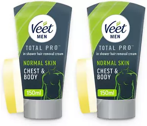 VEET 150 ml In Shower Hair Removal Cream Body and Chest (UK STOCK) x 2 - Picture 1 of 7