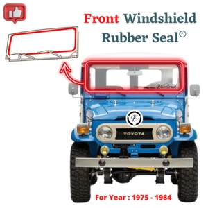 Parabrisas delantero Toyota Land Cruiser FJ40 FJ45 BJ40 1975-1984 sello de vidrio de goma - Imagen 1 de 6