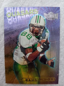 Randy Moss 1998 Skybox Metal Universe Quasars Rookie #4 Vikings RC - Bild 1 von 2