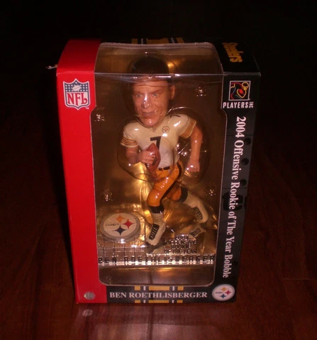2004 STEELERS BEN ROETHLISBERGER ROOKIE OF YEAR BOBBLEHEAD WHITE JERSEY Cover