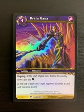 World of Warcraft WoW TCG Promo - Foil Drain Mana