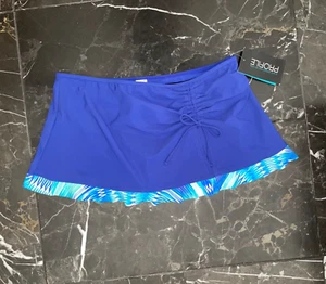 Traje de baño Profile by Gottex azul océano falda parte inferior para mujer talla 10 nuevo con etiquetas - Imagen 1 de 7