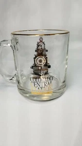 Colorado Central Station Glass Coffee Mug Glass Blackhawk Casino Engine 71 - Picture 1 of 4