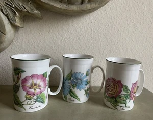 Roy Kirkham Botanical Flowers Becher Floral Fine Bone China England Becher - Bild 1 von 11