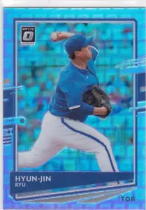 2020 DONRUSS OPTIC..HYUN-JIN RYU..PRIZM../99..# 107..BLUE JAYS..COMBINED SHIP - Bild 1 von 2