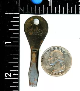 Vintage NOS PROTO FLATHEAD KEYCHAIN SCREW DRIVER NELSON BARTOO ADVERTISING - Picture 1 of 2