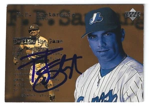 F.P. SANTANGELO EXPOS SIGNED CARD SAN FRANCISCO GIANTS A'S LOS ANGELES DODGERS - Picture 1 of 1