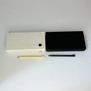 Lot of 2 Nintendo DS i black & white console with stylus pen tested from JAPAN - Picture 1 of 23